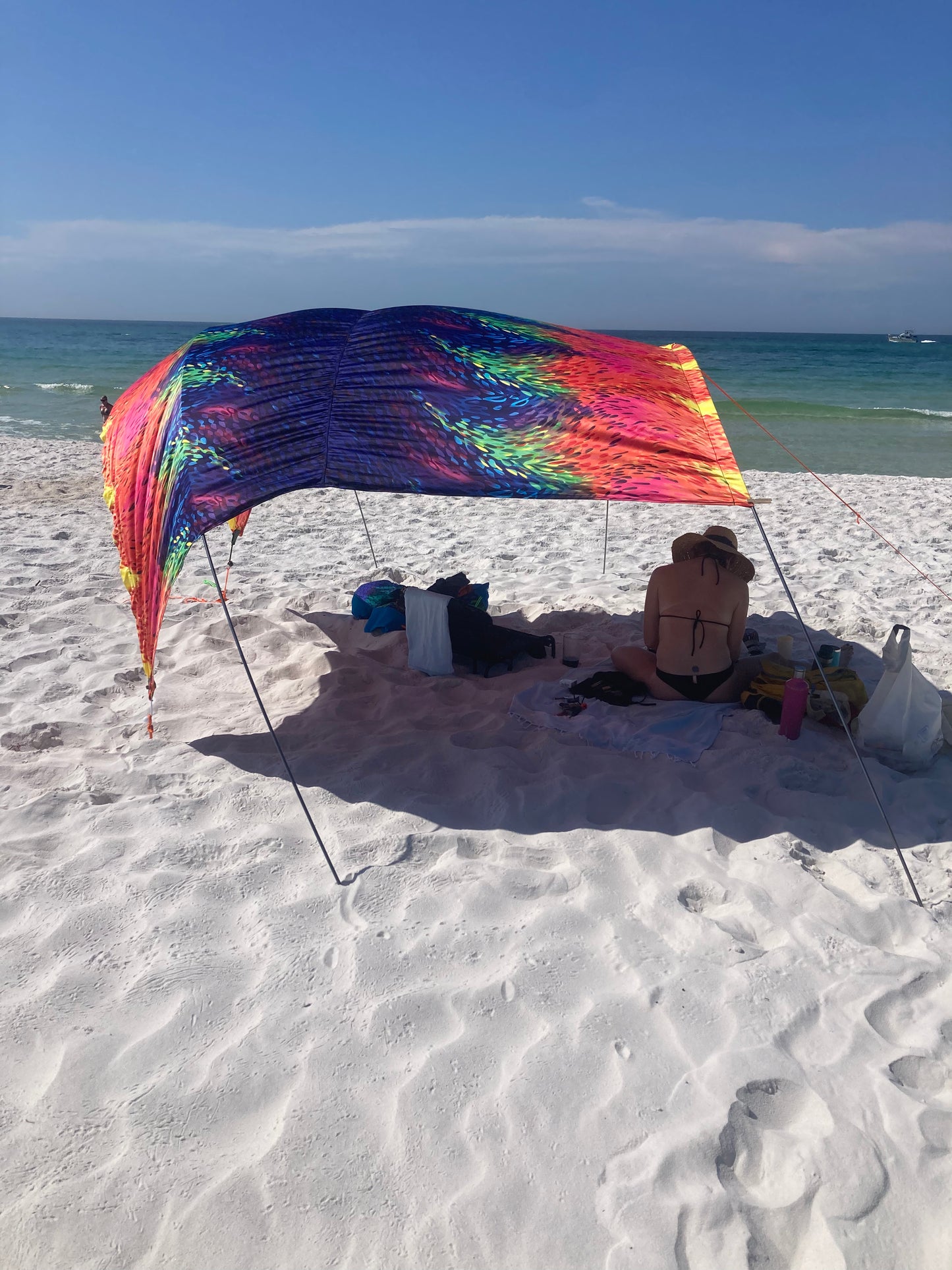 Beach sun shade sail best sale